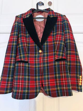 Blazer lana cuadros tartán The Extreme Collection