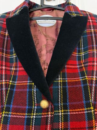 Blazer lana cuadros tartán The Extreme Collection