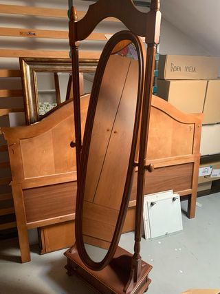 Espejo de pie madera