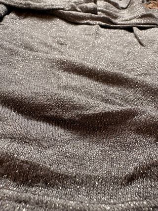 Maglia argento glitterato.Made in Italy.Taglia M