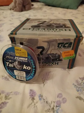 Pack pesca: caña, carrete y sedal