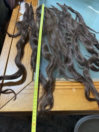 Pelo fallera adulto castaño pelu natural 9 mallas