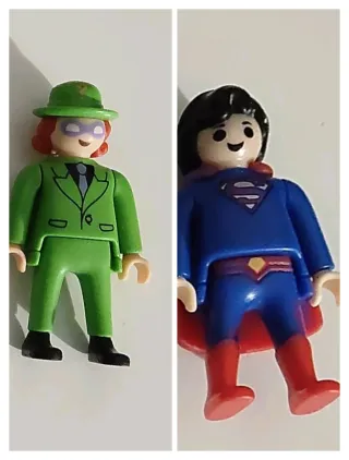 Figuras Playmobil DC Superman y Enigma