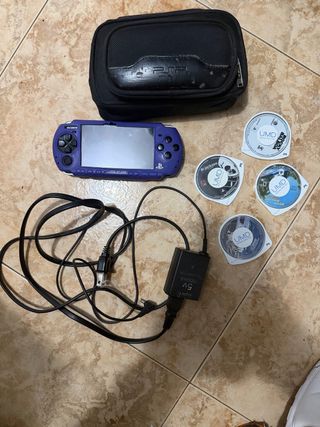 Consola PSP negra + Accesorios