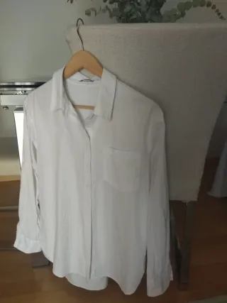 Blusa blanca popelín