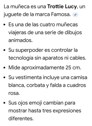 Muñeca Trottie Lucy. De Famosa
