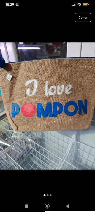 Bolso de mano I love POMPON