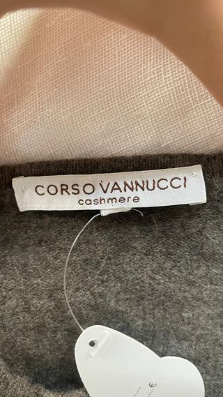 Jersey Corso Vannucci Cachemira Marrón Claro