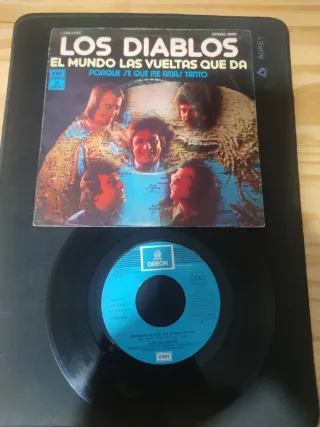 Vinilo 45rpm Los Diablos - El Mundo