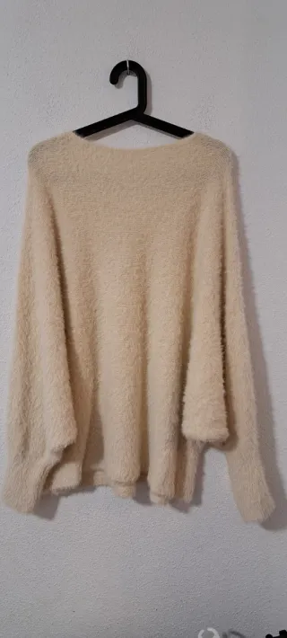 Jersey capa suave beige talla única