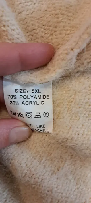 Jersey capa suave beige talla única