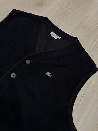 Chaleco Lacoste Vintage Botones 90s azul marino