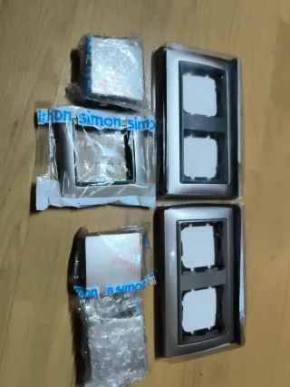 Marcos y teclas Simon 82 Cava Mate