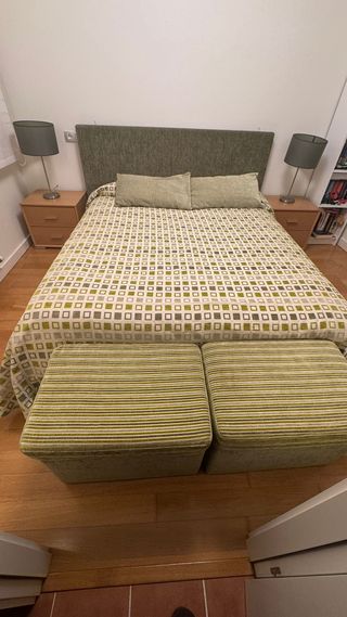 Dormitorio completo verde moderno