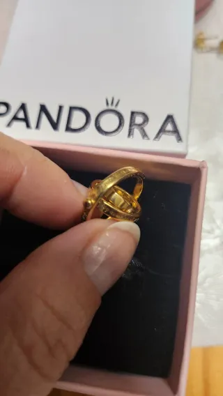 Pandora Charm Dorado Reloj Arena