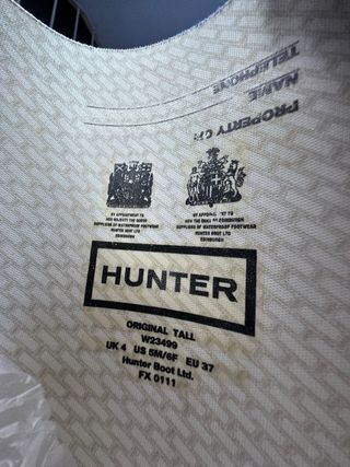 Botas Hunter Rosas Talla 37