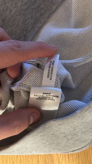 Sudadera Lacoste Logo Craquelado Gris – Talla L