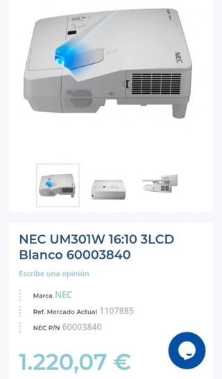 Proyector NEC NP-UM301WG WXGA