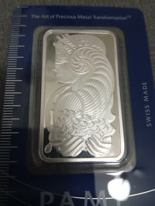 ¡ONZA  DE PLATA DE P.SUISSE DE 31,1G! BARCARD