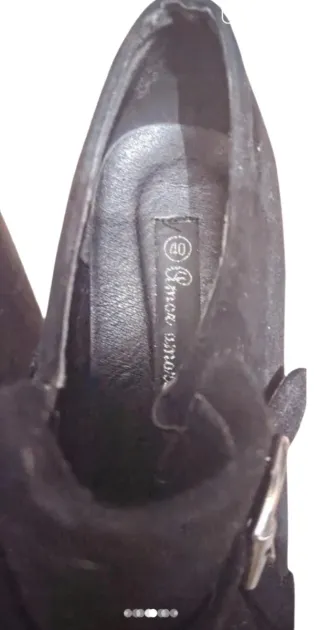 Mocasines Amor Amor piel tacón vuelta 40