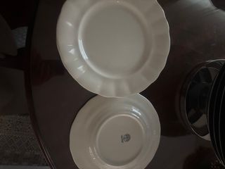 6 Platos Llanos La Cartuja de Sevilla Blancos