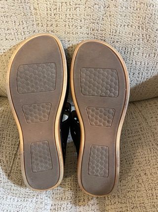 Sandalias Zuecos Verano Mujer Negras