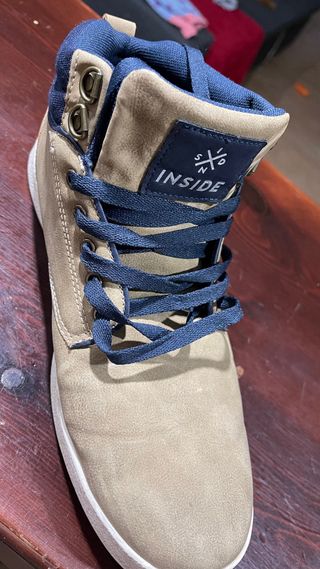 Zapatillas INSIDE Beige y Azul