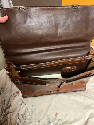 Maletín cuero Matias Salva Marrón