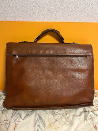 Maletín cuero Matias Salva Marrón