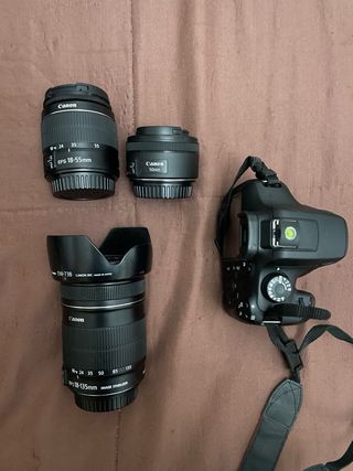 Kit Canon EOS 4000D:Cámara + Accesorios en su caj