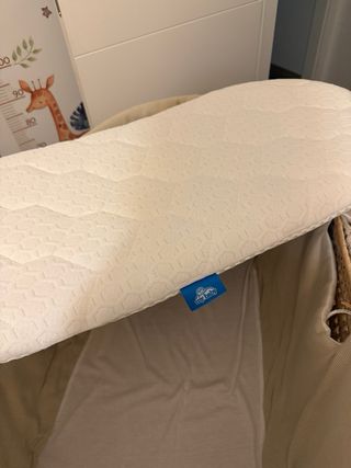 Moisés de ratán con soporte