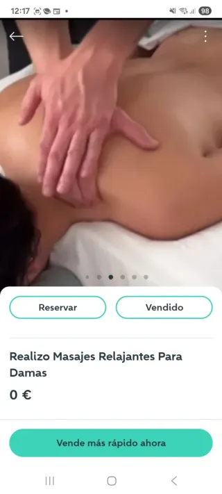 Masajes relajantes por señor