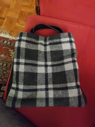 Bolso de mano cuadros
