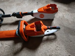 Cortasetos y desbrozadora Stihl a batería