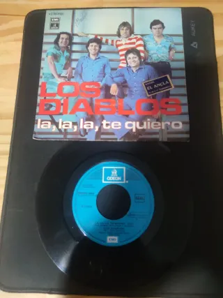Vinilo 45rpm Los Diablos - La, La, La, Te Quiero