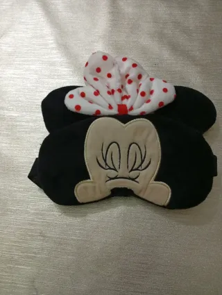 Maschera notte Minnie con fiocco pois