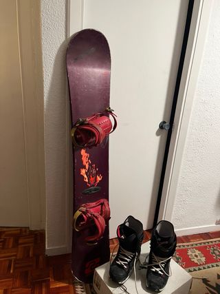 Tabla Snowboard + Botas Burton