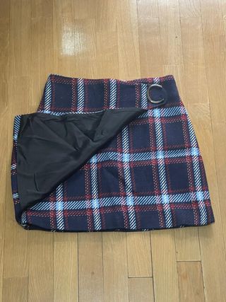Mini falda de cuadros