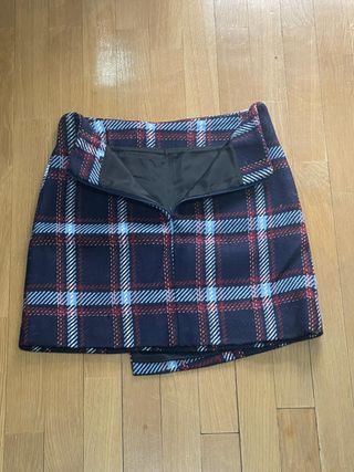 Mini falda de cuadros