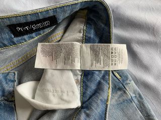 Jeans vintage a gamba dritta strappati