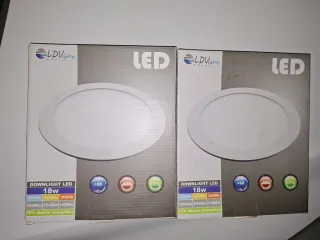 2 x Downlight LED 18w