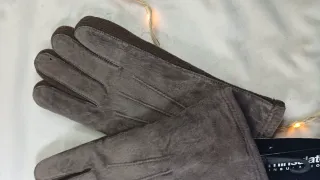 Guantes Piel Hombre Marrón Talla 9