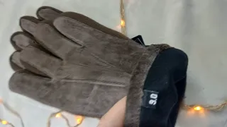 Guantes Piel Hombre Marrón Talla 9