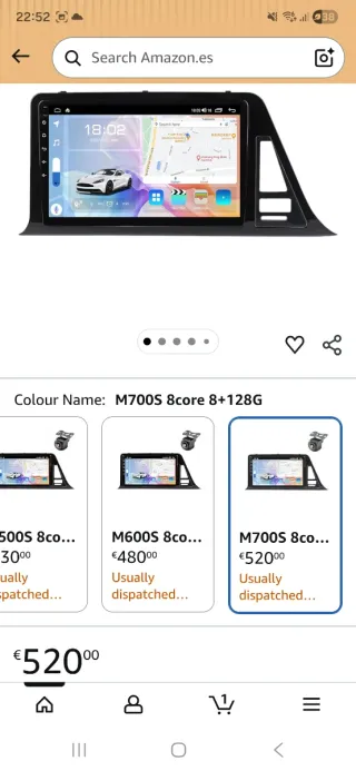 Pantalla Táctil Coche Toyota CHR Carplay nuevo