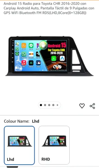 Pantalla Táctil Coche Toyota CHR Carplay nuevo