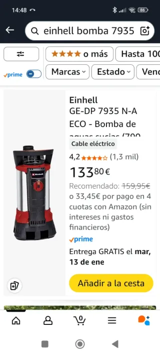 Bomba de agua Einhell GE-DP 7935 N-A ECO