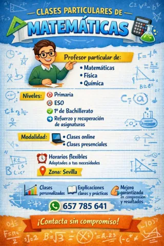 Clases particulares de Matemáticas y FYQ