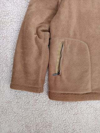 Chaqueta polar marrón hombre