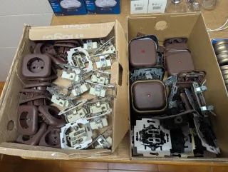 Lote material eléctrico variado