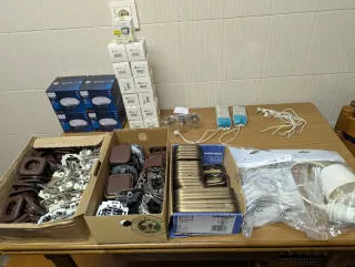 Lote material eléctrico variado